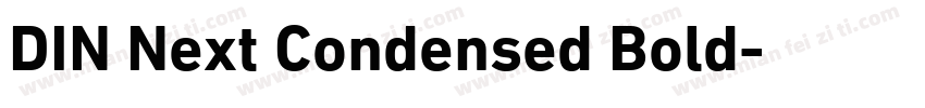 DIN Next Condensed Bold字体转换